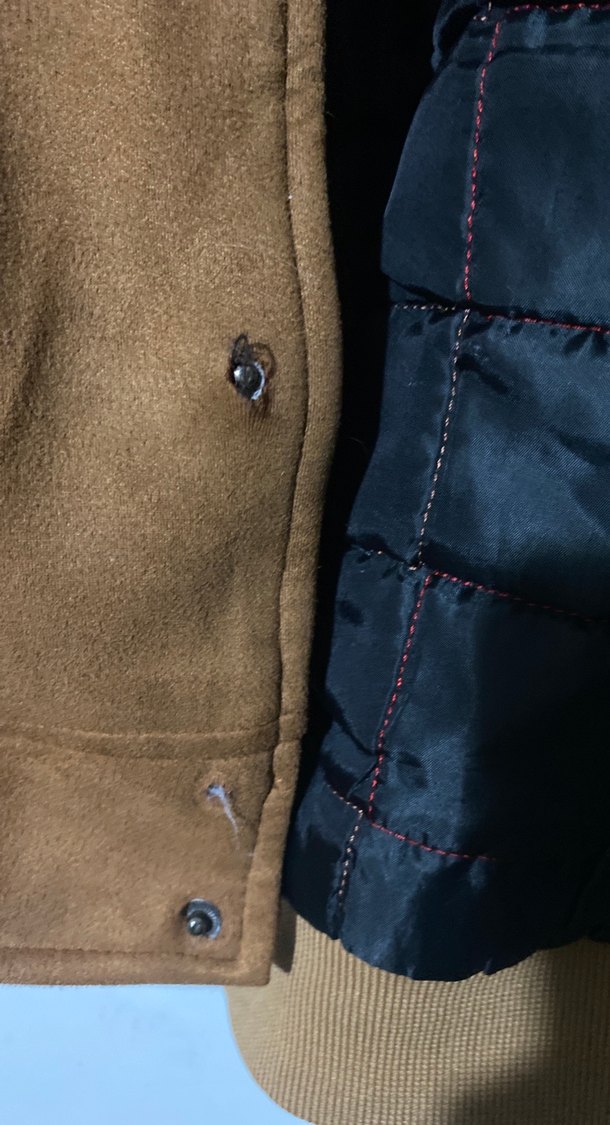 Düğmeli Kahverengi Süet Erkek Ceket - Görsel 5