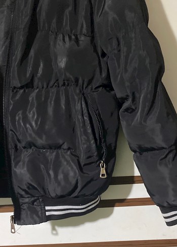 Siyah Fermuarlı erkek Spor Mont - Görsel 3