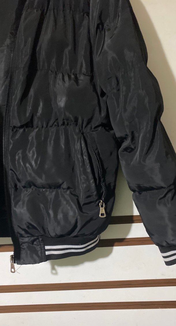 Siyah Fermuarlı erkek Spor Mont - Görsel 3