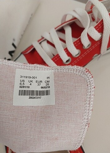 Kırmızı  keten ayakkabi - Görsel 7