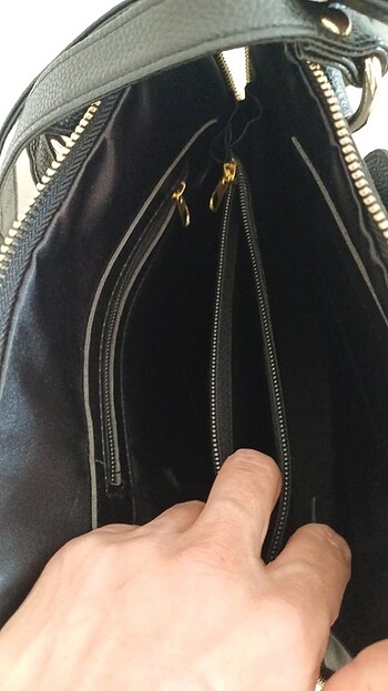 Siyah sırt çantasi - Görsel 6