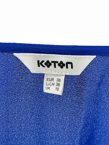 38 Beden lacivert Renk Koton Bluz %70 İndirimli.