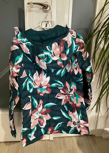 Columbia Çiçek Desenli Midi Kadın Mont - Görsel 2