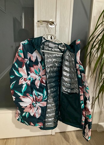 Columbia Çiçek Desenli Midi Kadın Mont - Görsel 4