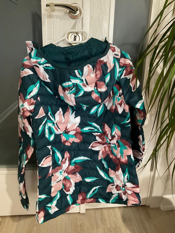 Columbia Çiçek Desenli Midi Kadın Mont - Görsel 2