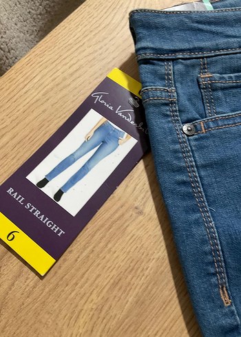 Kadın Mavi Denim Kemerli Midi Jean - Görsel 5