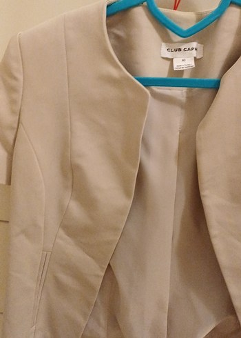 krem kısa ceket - Görsel 2