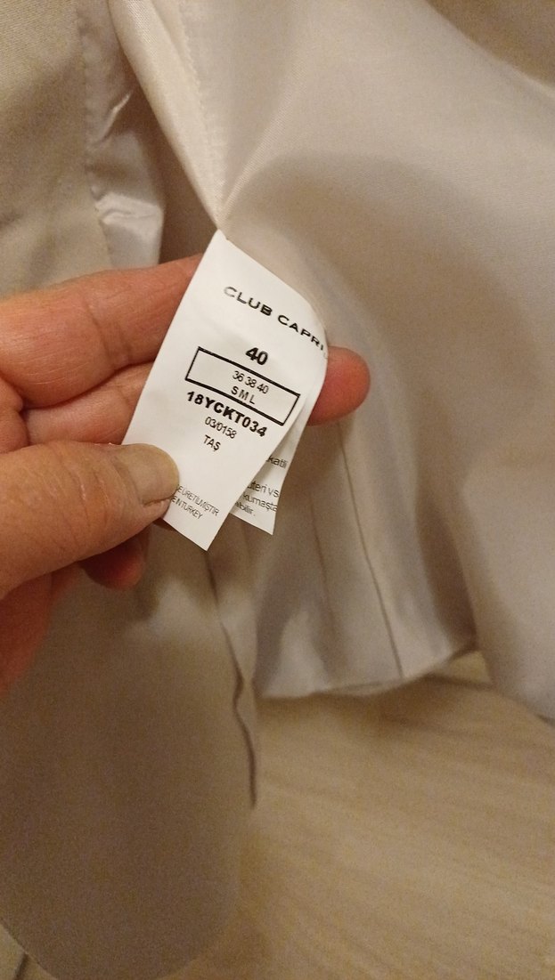 krem kısa ceket - Görsel 5