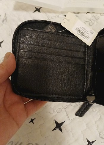 gri siyah Deri Fermuarlı Erkek Cüzdanı - Görsel 3