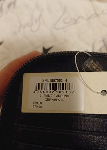 gri siyah Deri Fermuarlı Erkek Cüzdanı - Görsel 4