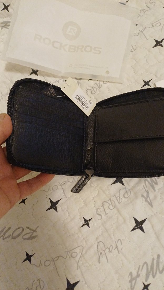 gri siyah Deri Fermuarlı Erkek Cüzdanı - Görsel 2