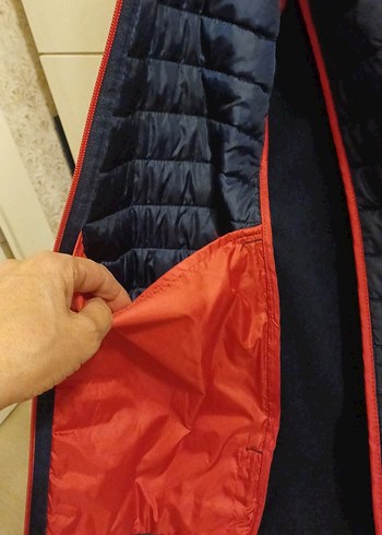 Erkek Lacivert Fermuarlı Midi Mont - Görsel 7