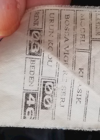 46 Beden Siyah Erkek Ofis Pantolonu