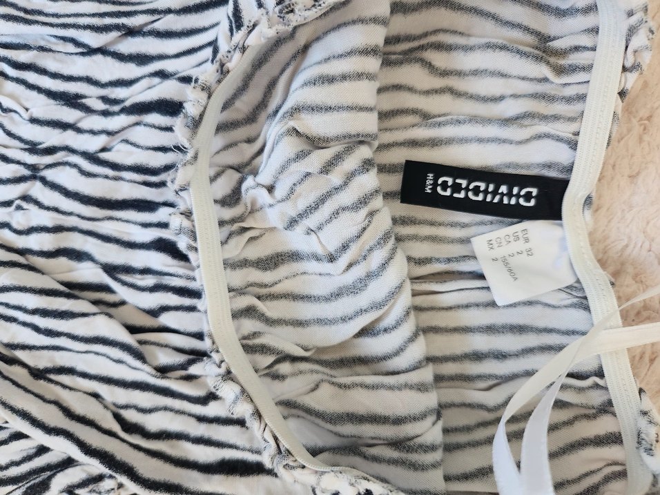 Gri Zebra Desenli Uzun Hamile Eteği - Görsel 2