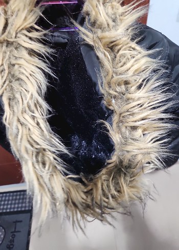 lcw Siyah Kürklü Kış Montu - Görsel 3