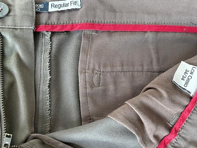 34 Beden kahverengi Renk Lcw erkek chino 34/34