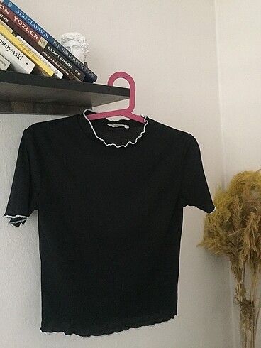 Siyah basic bluz tişört