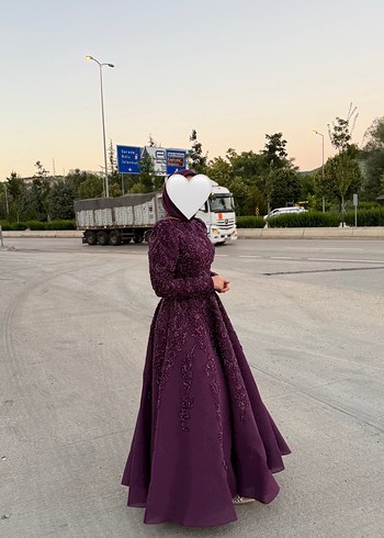 40 Beden İşlemeli Çalıkuşu Abiye