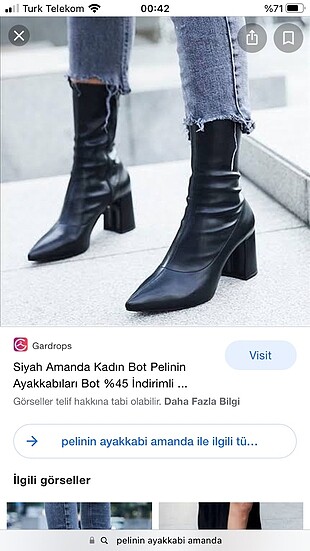 pelinin ayakkabilari Amanda siyah mat