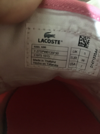 Lacoste Lacoste Pembe