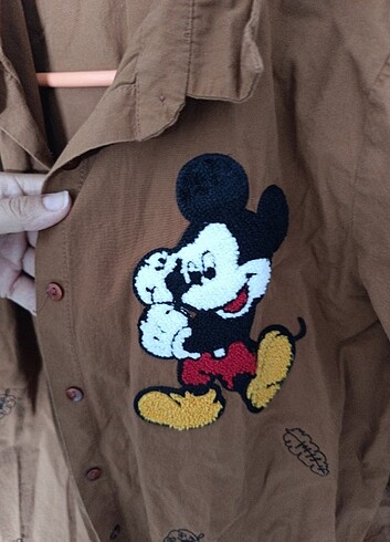 m Beden Mickey mouse desenli gömlek