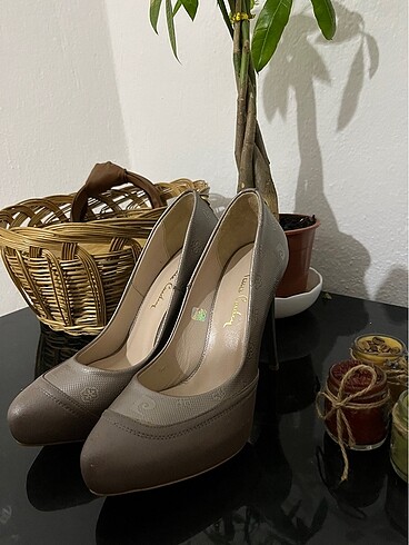 Pierre Cardin Pierre cardin pudra pembesi topuklu ayakkabı