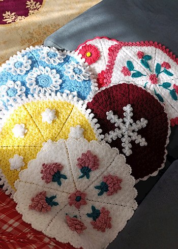 Renkli Örgü Banyo lifi - Görsel 3