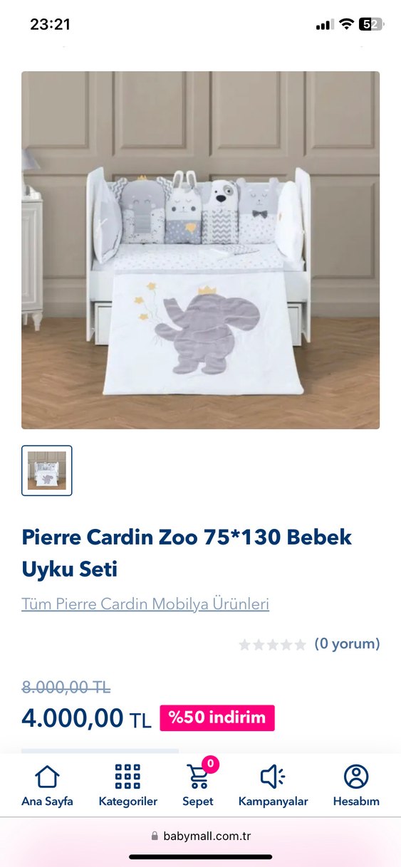 Gri Nakışlı Pamuklu Bebek Uyku Yastıkları nevresim takımı - Görsel 2