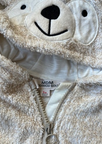 Gri Bebek Erkek Peluş Uyku Tulum - Görsel 3