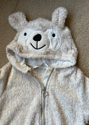 Gri Bebek Erkek Peluş Uyku Tulum - Görsel 2