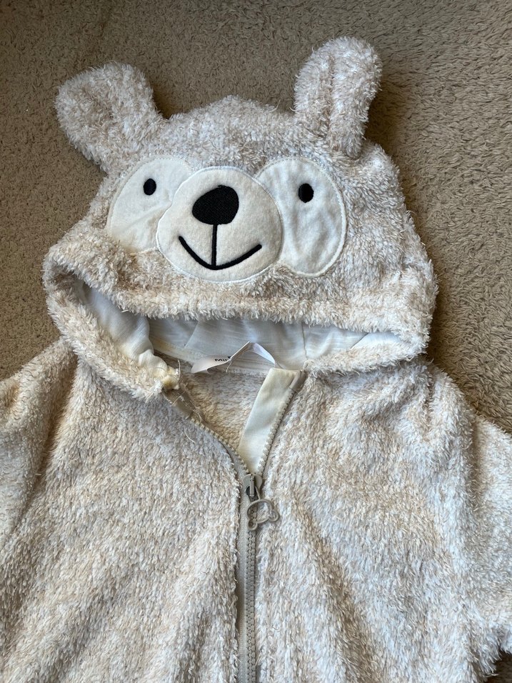 Gri Bebek Erkek Peluş Uyku Tulum - Görsel 2