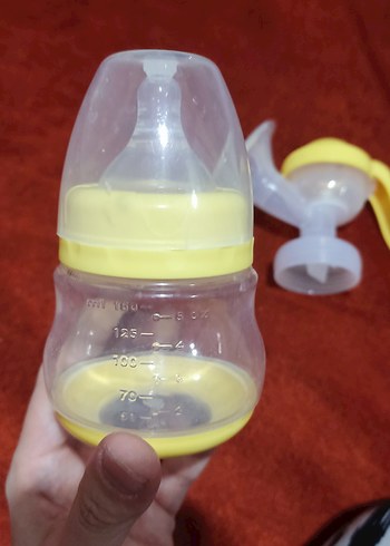 Sarı Renkli Manuel Göğüs Pompası - Görsel 2