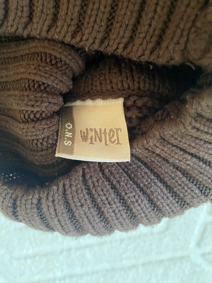 Bohem Yüksek Yaka Örgü Kadın Kazak - Görsel 4