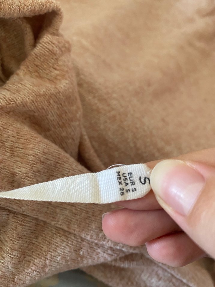 Pudra Balıkçı Yaka Örgü Kadın Kazak - Görsel 3