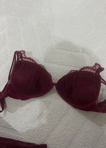 Bordo Bohem Midi Sütyen - Görsel 3