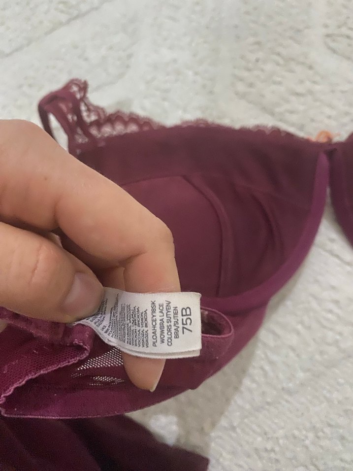 Bordo Bohem Midi Sütyen - Görsel 4