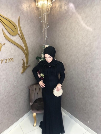 Diğer Abiye tesettür balık elbise