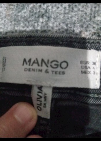 Gri Dar Kesim Kadın Jean Pantolon - Görsel 4