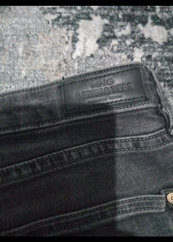 Gri Dar Kesim Kadın Jean Pantolon - Görsel 6