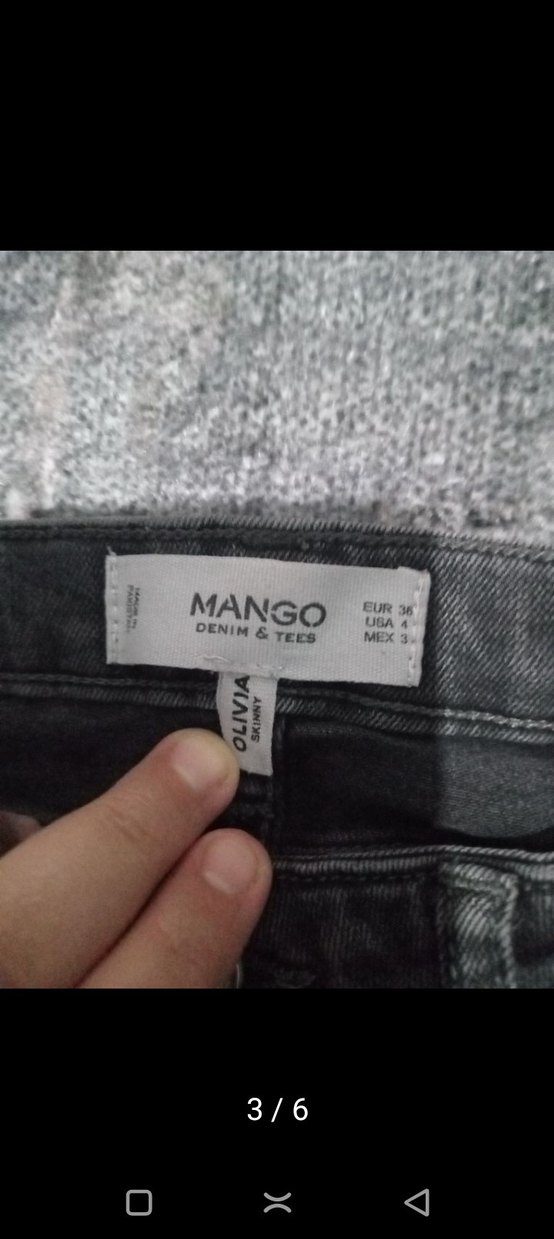 Gri Dar Kesim Kadın Jean Pantolon - Görsel 3