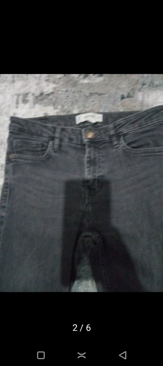 Gri Dar Kesim Kadın Jean Pantolon - Görsel 2