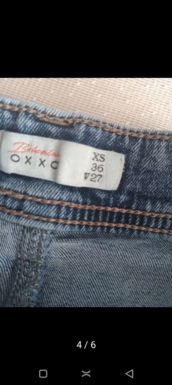 Geniş Kesim Kemerli Midi Kot Pantolon - Görsel 4