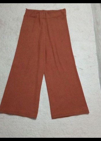 Bej Kadın Rahat Kesim Uzun Kumaş Pantolon - Görsel 2