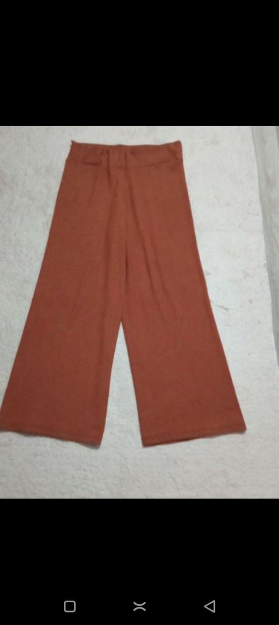 Bej Kadın Rahat Kesim Uzun Kumaş Pantolon - Görsel 2