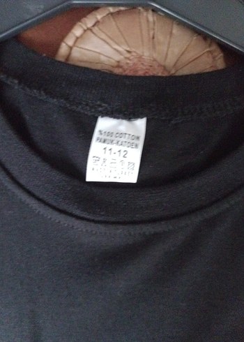 Kızlar için Siyah Uzun Kollu Goth Tişört - Görsel 4