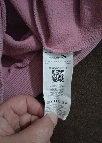 Pembe Oversize Kadın Sweatshirt - Görsel 6