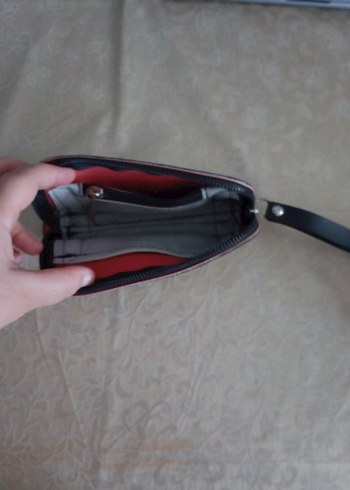 Koyu Siyah Deri Yılan Desenli Kadın Cüzdanı - Görsel 4