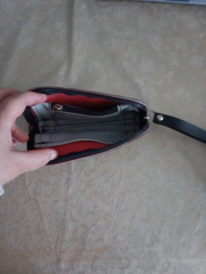 Koyu Siyah Deri Yılan Desenli Kadın Cüzdanı - Görsel 4