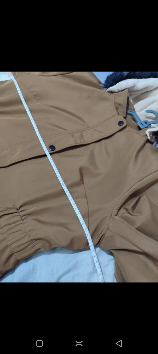 Bej Düğmeli Kadın Uzun Mont - Görsel 3