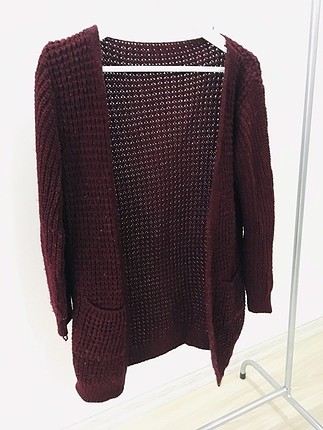 Bordo triko hırka
